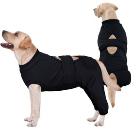 Kuoser Dog Surgery Suit Female Spay, Male Dog Recovery Sleeve Back Leg, Thigh Wound Protective Recovery Suit for Dogs, Dog Rear Leg Sleeve to Stop Licking, Pet Surgical Suit Puppy Onesie Bodysuit