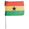 US Flag Store Ghana Flag 12 x 18 inch,Red, Yellow,