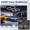 Hexagon Garage Lights 240W 26400LM - 25 Pack Super Bright