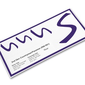 S Vinyl Decal Insert Replacements for 2nd Gen Mini Cooper Countryman (R60) S Scuttle and Rear Emblem - Choose Color - [Purple]