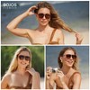SOJOS Retro Polarized Aviator Sunglasses for Women Men,Trendy Square Shades