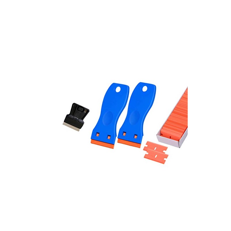 AE Quality Tools 4 pc Plastic Razor Scrapers, 100 Dual