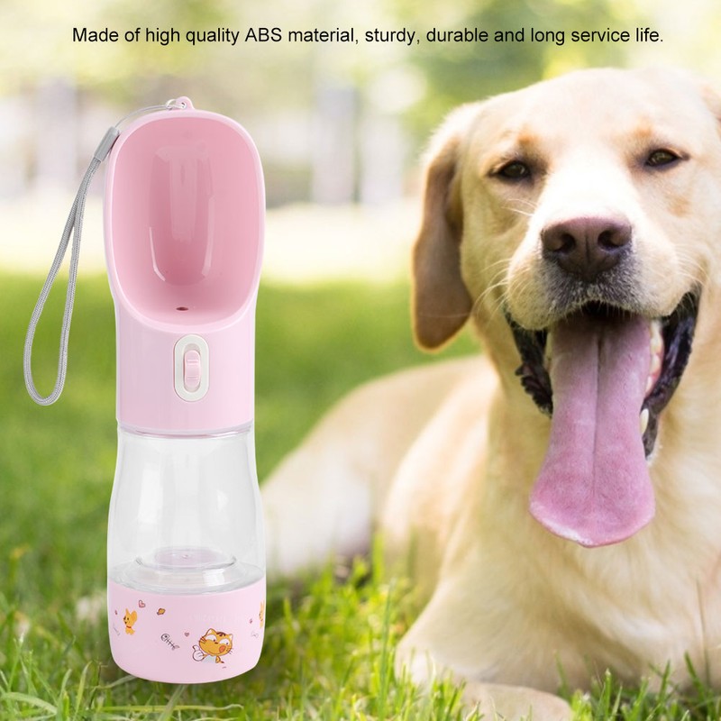 Portable Pet Water Bottle Travel Feeding Drinking Cup Water Dispenser