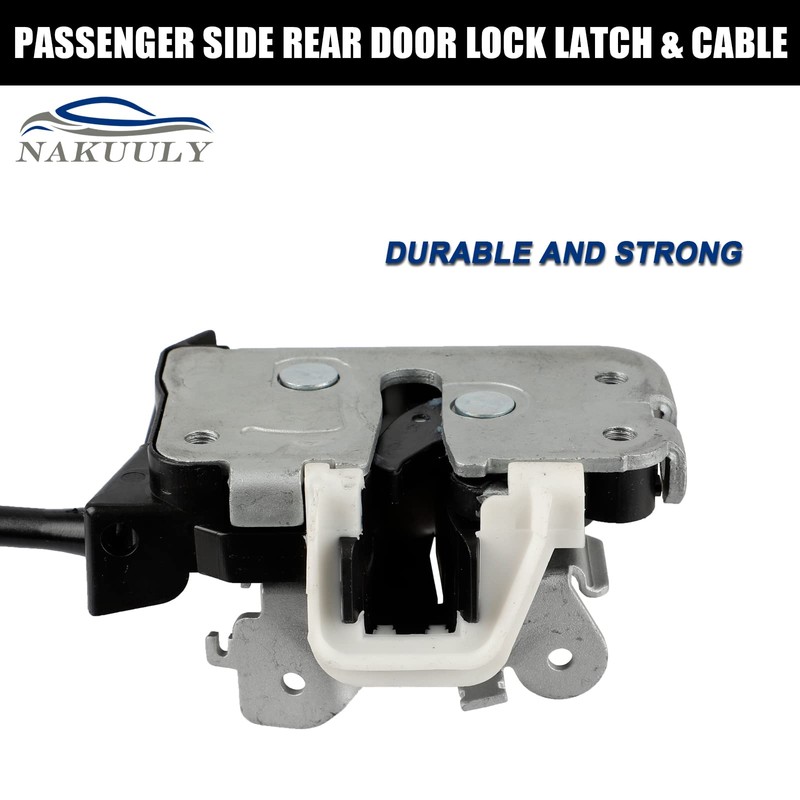 Nakuuly Left Driver Side Rear Door Lock Latch & Cable
