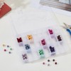 PONABEADIY 24 Compartments Bead Organizer with Removable Dividers Container Rectangle
