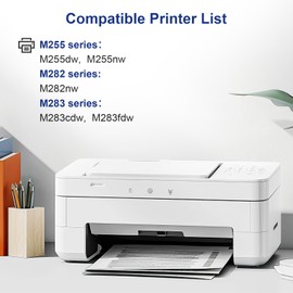 INKCLOUD 206A Toner Cartridges 4 Pack with Chip Compatible Replacement for HP 206A 206X W2110A W2110X Work with Color Pro MFP M283fdw M283cdw Pro M255dw M283 M255 Printer Ink High Yield Toner