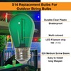 abulber S14 Led Bulbs for Outdoor String Lights,Shatterproof Waterproof Plastic