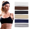 Pack of 6 Women's Sports Headbands, Summer Cotton Hair Bands,