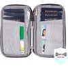 Travelon portafolios con cierre para pasaporte familiar con bloqueo RFID