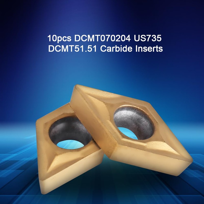 POFET 10pcs Diamond Shape CNC Carbide Insert Cutters for Regular