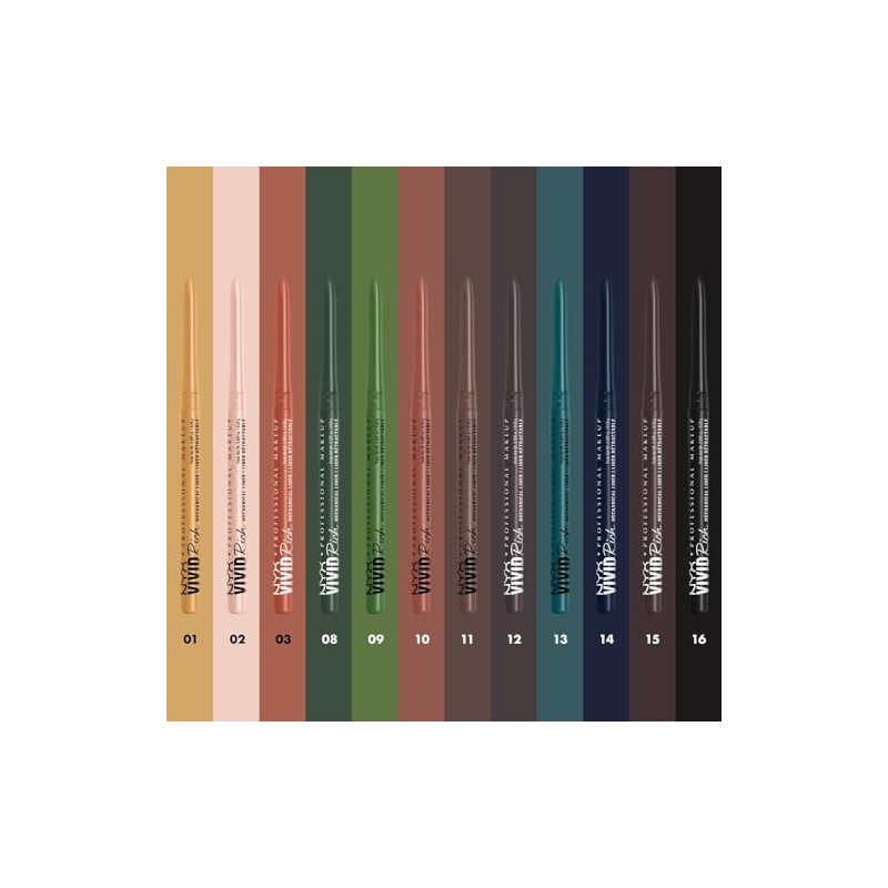 NYX Professional Makeup, Vivid Rich Mechanical Liner, Delineador de Ojos,