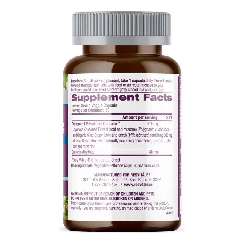 Resvitale Resveratrol 500 Mg Sin sabor