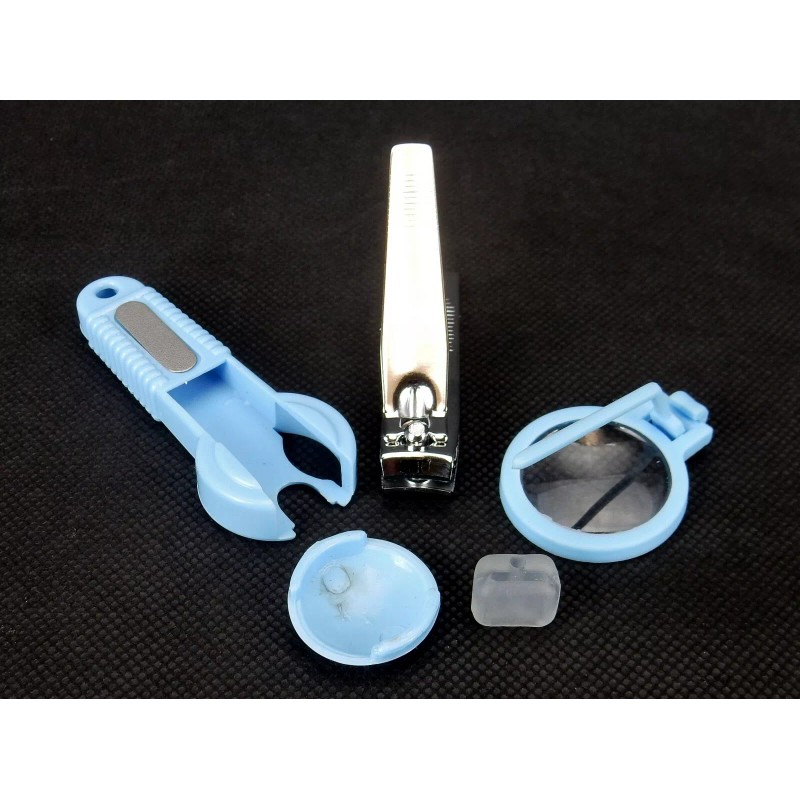 Bandwagon Nail Clipper w/Magnifier, Built In File, Catch Tray, Babies,