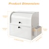 TQVAI Bread Box for Kitchen Countertop, Double Layer Bread Boxes,