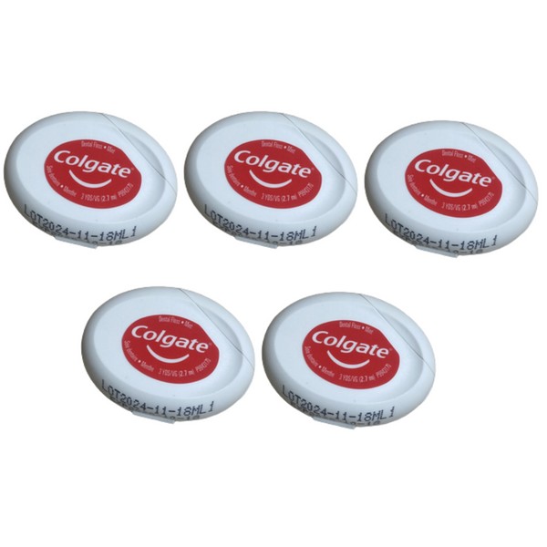 Colgate SALE!!! 5-Pack Colgate Floss Mint Waxed Dental Floss Travel
