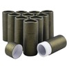 WANDIC Small Kraft Paperboard Tubes, 12 pieces Dark Gold Round