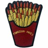 Freedom Fries With Bullet Patch Embroidered Badge Iron On Sew