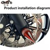 TDZ Front Axle Nut Covers 3.6" Inch Spike Front Axle