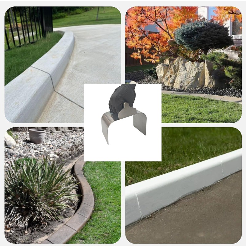 WHLZYEVA Landscape Curb Trowel Edger, Curb It Yourself, Curb and