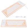 Silicone Keyboard Fully Sealed Design Lightweight Portable Silent Soft Comfortable