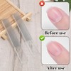 6 PCS Glass Nail File and Cuticle Pusher, Glass Nail