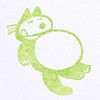 Zowee 11 Pikki Cat Wooden Stamp with Tummy 9306