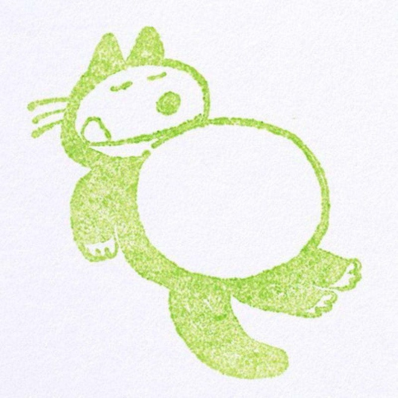 Zowee 11 Pikki Cat Wooden Stamp with Tummy 9306