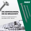 PARCO Flat Head Screws 6 x 100 mm, Pack of