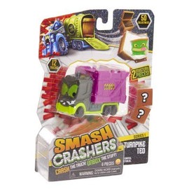 Smash Crashers Turnpike Ted - Crash The Truck! UNbox The Stuff! 1 Truck, 2 Crates, 3 Collectibles
