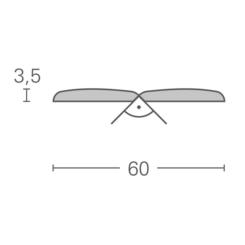 Parador FAL Decorative Ceiling Moulding Pine White Length 2.20 m