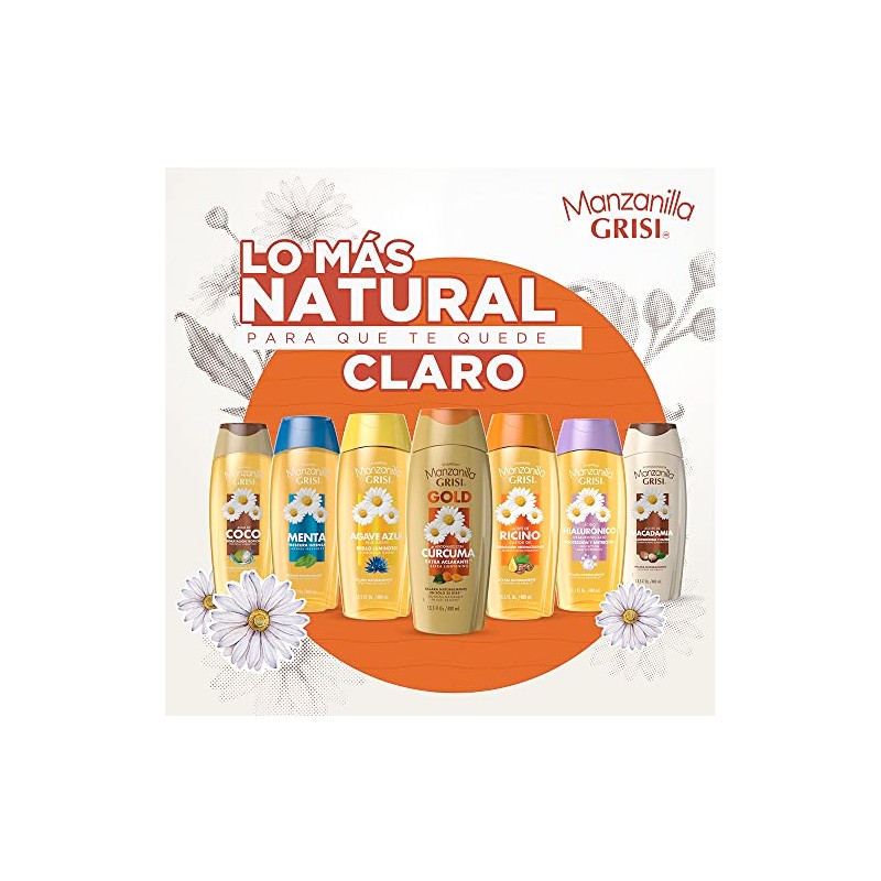 Shampoo Manzanilla Grisi gold extra aclarante 400 ml