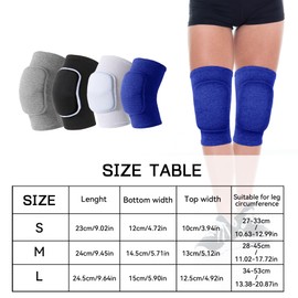 BLURBE Volleyball Knee Pads for Women & Men – Soft, Cushioned, Durable Knee Protection for Sports, Yoga, Pilates, Dance & Work – Lightweight, Slip-Resistant Design