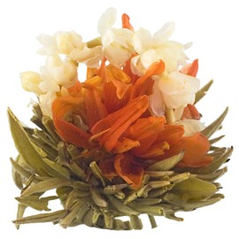 The Exotic Teapot - Jasmine Fairies Flowering Tea Pouch, 10 Blooming Tea Flowers, Jasmine Flower Tea