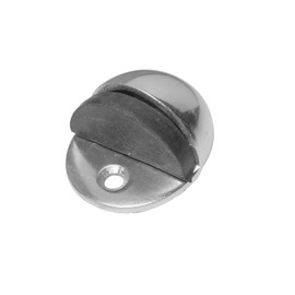 Merriway BH03933 Oval Door Stop, 50mm 2 inch Dia.- Bright Aluminium
