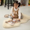 Wooden Sensory Bear Shaped Learning Toddler Busy Board for Playroom,
