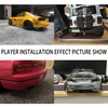 GORCWAN 1:10 RC Car Simulation Exhaust Pipe Metal Tail Throat