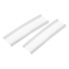 MECCANIXITY 5000Pcs Standard Tagging Gun Fasteners,1 Inch White Garment Tags Label Gun Plastic Refills, Fabric Tag Attachments Gun Barbs for Clothing, Retail, All Price Tags