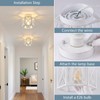 XSDeTu 2 Pack White Semi Flush Mount Ceiling Light, Modern
