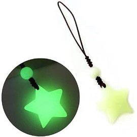 Zenarao Glow in Dark Star Pendant Phone Chain Charm, Luminous Star Keychain Hanging Rope Lovely Phone Strap Bag Decor