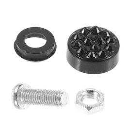 FUNOMOCYA 1set License Plate Mounting Accessories Stylish Theft Screws and Clips for Secure Fastening Black Kit Easy Installation for Cars and Motorcycles