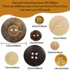 Buttons for Crafts, Mixed Sizes and Shapes Button for Sewing,