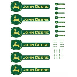 Unbranded O Scale Truck / Trailer Decals   " John Deere "