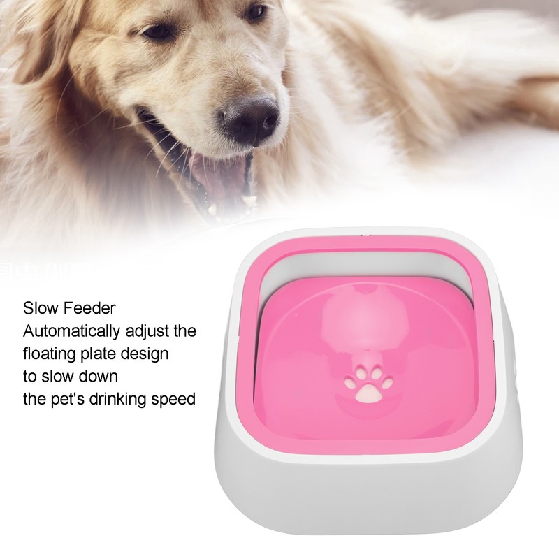 Pet Floating Bowl 1L / 34oz Large Capacity Splashproof Dog
