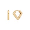 Gold&Deer 14K Goldfield Square One-Touch Earrings White Gold / 골드앤디어