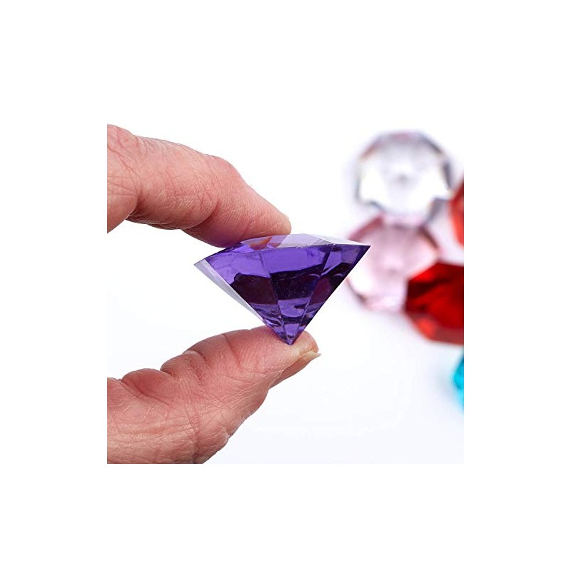 Assorted Color Diamond Gems | Pirate Treasure Hunt Jewels |