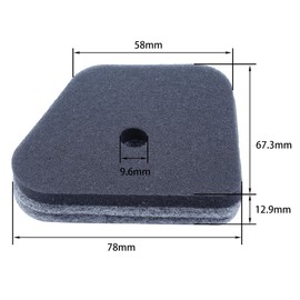 Gubeter Air Filter Primer Spark Plug Kit for Stihl Fs87 Fs90 Fs100 Fs110 Ht100 Ht101 Hl100 Hl90 FC95 FC90 FC110 FC100 Km90 Km100 Sp90 4180 12018 00, 4180-120-1800