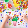 1218 Pcs Foam Stickers 7 Colors Self Adhesive Foam Shapes