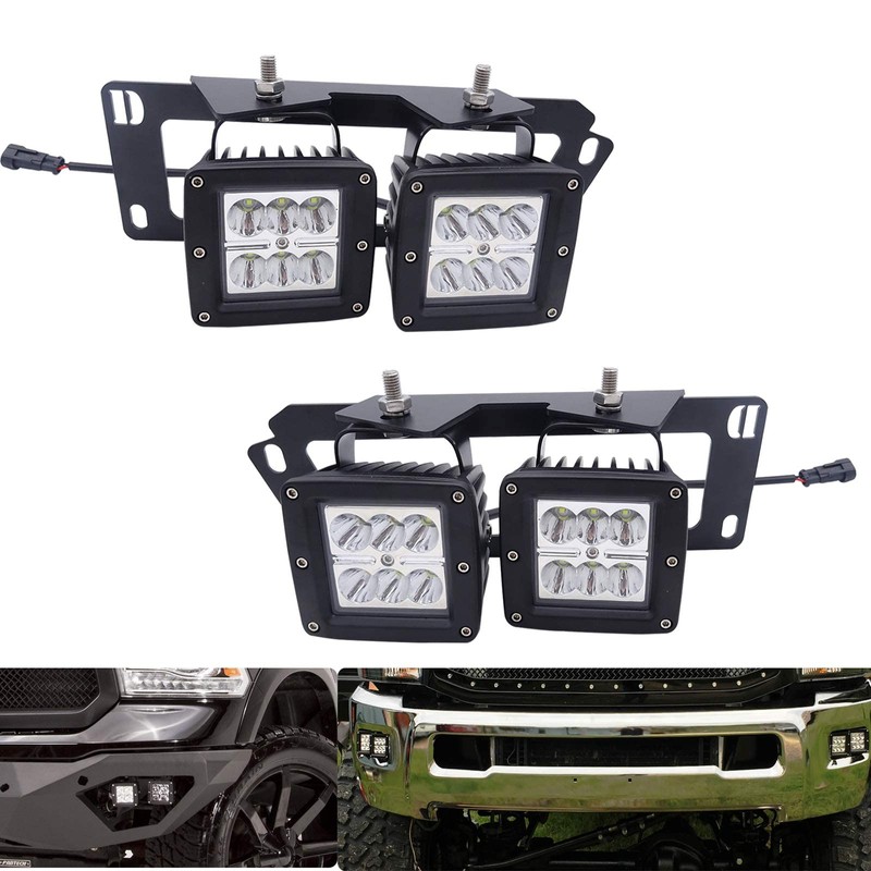 4x 3 Inch 24W Dually LED Fog Light Pods with