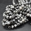 Grade A Natural Snowflake Obsidian Semi-Precious Gemstone Round Beads -