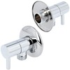 Designer Angle Valve with Ceramic Head and Rosette DN10 1/2